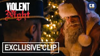 Violent Night Exclusive Clip! Santa Throws Hands!!!