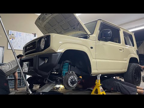 Installing A 2 Inch Lift Kit On A Brand New Suzuki Jimny!
