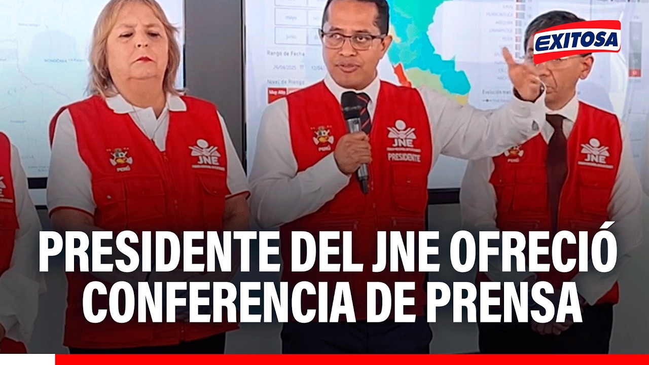 🔴🔵Presidente del JNE ofreció conferencia dando detalles de ampliación del horario