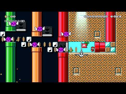 ◇70sec speedrun◇　~Long jouney~ by かせいくん*Mars 🍄 Super Mario Maker 2 #ado 😶 No Commentary