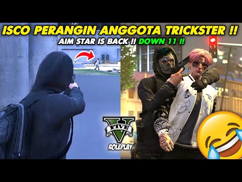 ISCO MENYAMAR PERANGIN ANGGOTA TRICKSTER !! BERHASIL MEMBANTAI 11 ANAK TRICKSTER !! GTA V ROLEPLAY