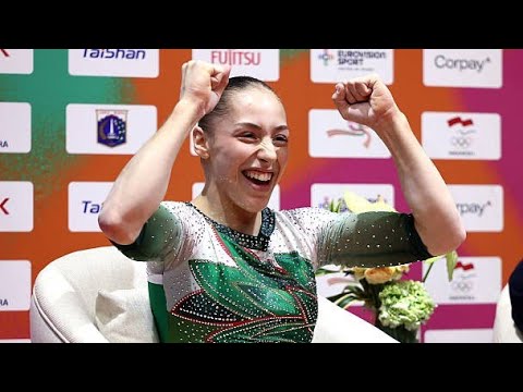 Algerian gymnast Kaylia Nemour wins World GOLD 🥇 - Uneven Bars Final - World Championships 2025