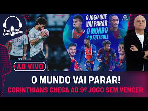 AO VIVO: É O JOGO DA TEMPORADA! PSG X BARCELONA; CORINTHIANS EMPATA COM O VITÓRIA;VASCO JOGA DECISÃO