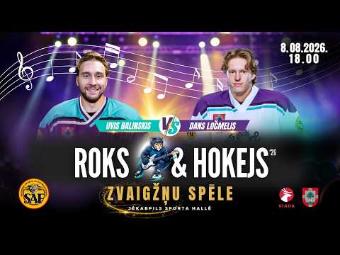 Roks & hokejs 2026 | Zvaigžņu spēle | TIEŠRAIDE