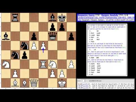 World Championship 1986-Game 16-Kasparov-Karpov