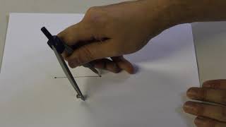 Construct the midpoint of a line segment