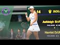 Match Point: Ash Barty vs Harriet Dart Wimbledon 2019