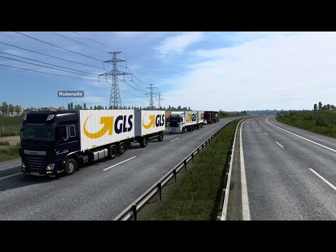 ETS2 - DAF XF E6/5 - Convoy (Going to EAST) - Verona(IT)-Győr(HU)