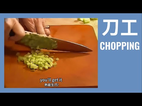 刀工 Chopping 烹飪教室 3: 影響入味 口感 中英對照 雙語字幕 國語配音