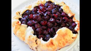 No Pie Pan BAKED CHERRY PIE | How to make CHERRY PIE Recipe