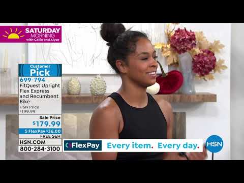 FitQuest Upright Flex Express and Recumbent Bike with Re...