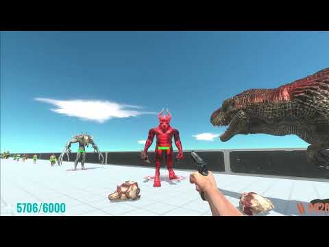 Fps Avatar & Trex Vs All Units DeathRUN ♦ Animal Revolt Battle Simulator ♦