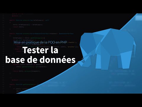 Mise en pratique de la POO en PHP 10 39 Tester la base de données