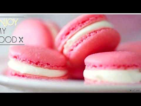 FRENCH ROSE AND RASPBERRY MACAROONS - By Ani