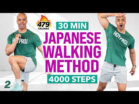 30 MIN Japanese Walking Workout | 4,000 Steps 🔥 3x3 Method - WALK Day 2