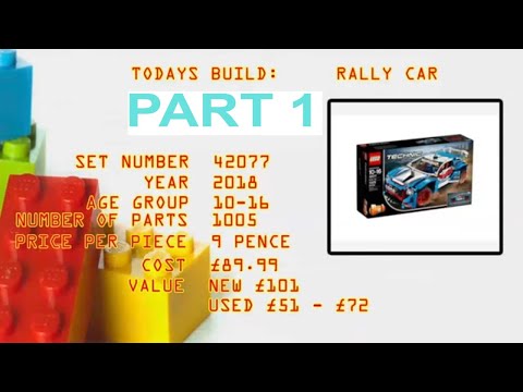 LEGO set #42077 a rather large rally car part 1