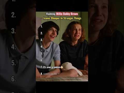 Ranking Millie Bobby Brown iconic blooper in Stranger Things.#MillieBobbyBrown #StrangerThings