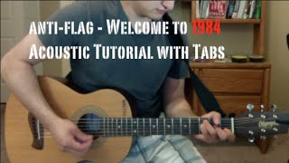 Anti-Flag - Welcome to 1984 (Guitar Lesson/Tutorial with Tabs)