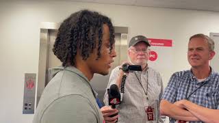 Cameron Martinez talks about making start at safety Saturday in OSU's win