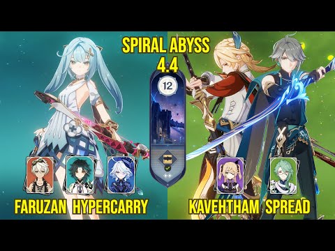 C6 Faruzan Hypercarry & C6C1 Kavehtham Spread | Genshin Impact Spiral Abyss Version 4.4