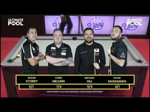 Match 4 Shaun Storry v Michael Hill QF Group Stage Vinny co uk Champions League Pool