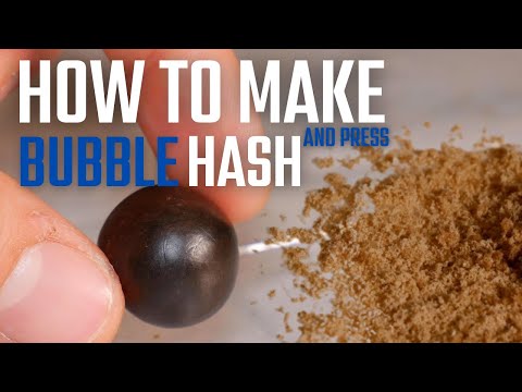 How to Make Bubble Hash | Making and Pressing Hash From Trim