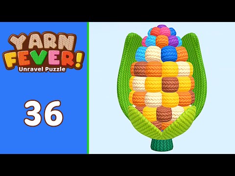 Yarn Fever! Unravel Puzzle Level 36 | Every Puzzle Solved! 🎯