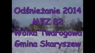 preview picture of video 'Odśnieżanie 2014 (MTZ 82, Gmina Skaryszew)'
