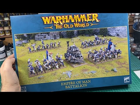 Unboxing the Empire of Man Battalion and ideas on kit-bashing and converting your state troops.