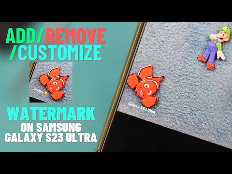 How To Add Remove Customize Camera Watermark On Samsung Galaxy! Watermark Settings