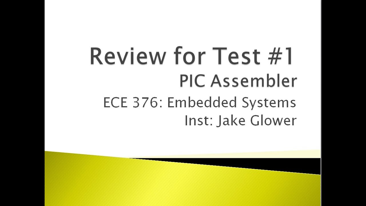 ECE 376 Review for Test1