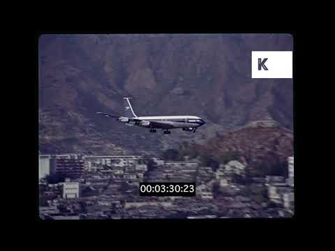 1960s Hong Kong International Airport, Boac Boeing 707 Landing, 35mm