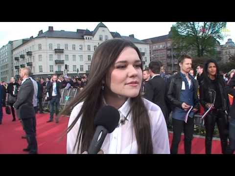 Interview Dina Garipova (Russia) at the 2013 Eurovision Opening Reception in Malmö