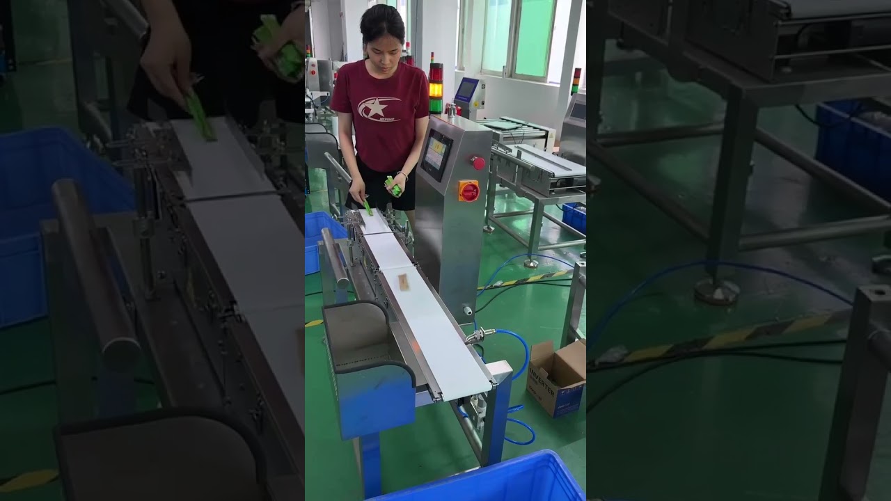 High Speed and High Accuracy Production Line Check Weigher for Small Products#checkweigher
