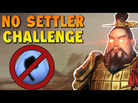 I didn't settle any cities as Qin the Unifier in Civ 6 No Settler Challenge [1/2]