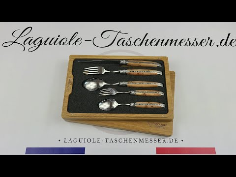 Laguiole Besteck Set Wacholder 5-teilig