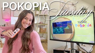 julia's week of cozy gaming: pokopia! ✨🪻 (i have no clue what i'm doing but the vibes are great)