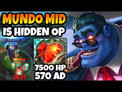 Mundo Mid casually one taps the enemy adc while ignoring any damage the enemy does to him