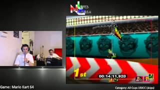 MK64 Skips WR with live commentary by MK64MR!