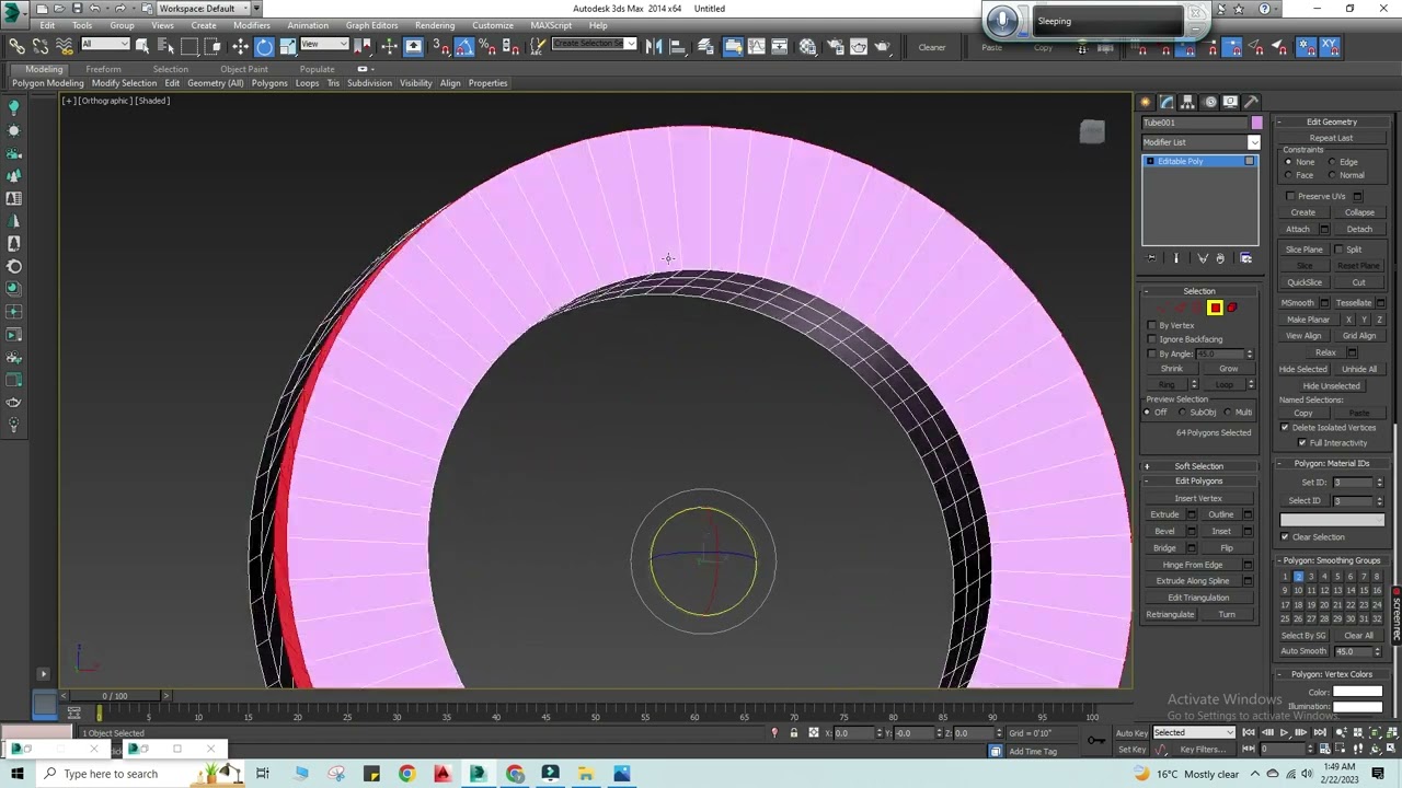 bike tyre modelling in 3DS Max