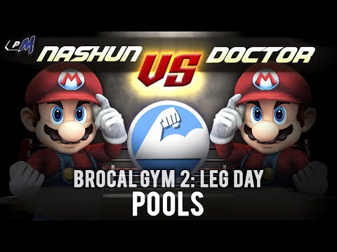 Brocal Gym 2: Leg Day - Pools ft. burntsocks (Yoshi) VS Doctor (Mario)