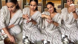 Vidya Balan Makes Modak At Home During Quarantine | Vidya Balan cooking videos - filmyfocus.com