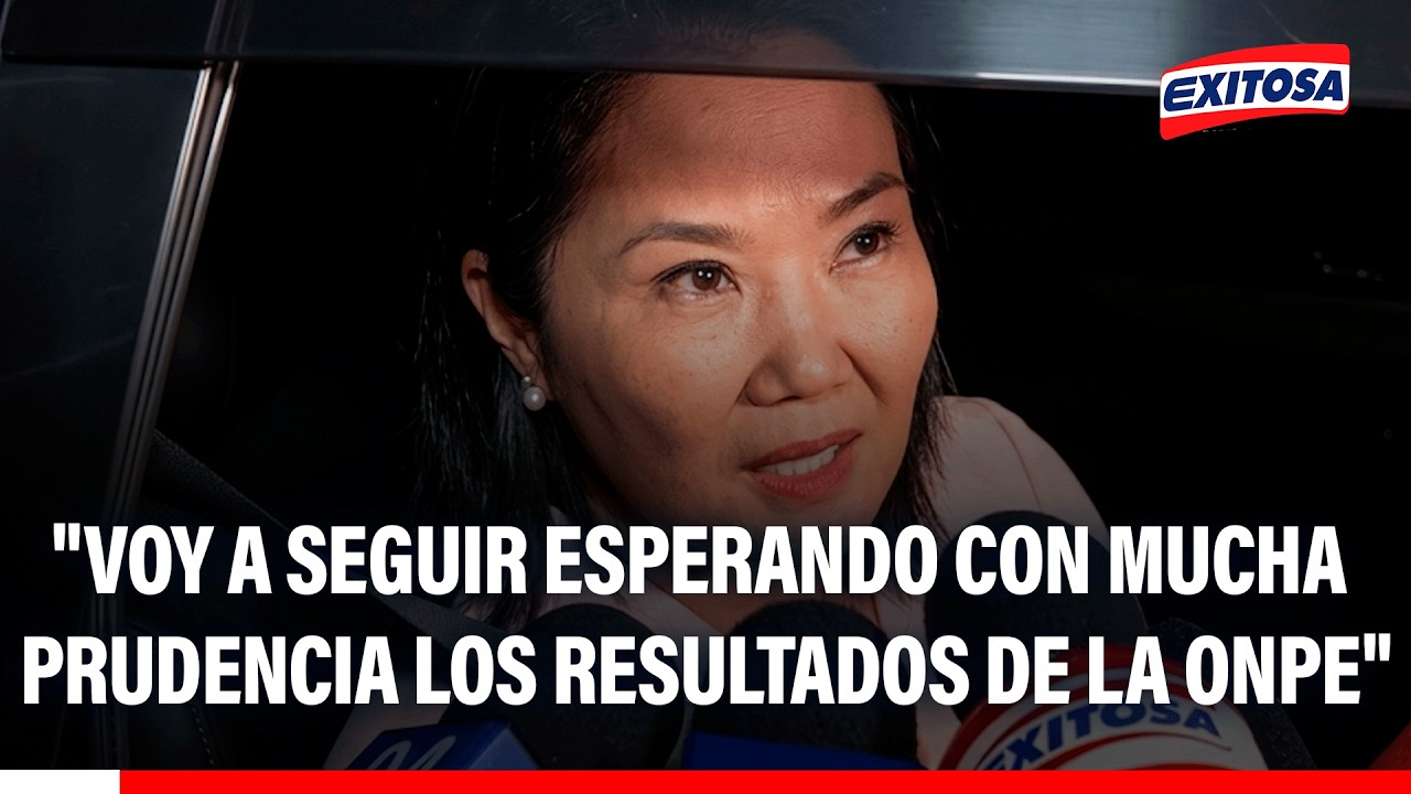 🔴🔵Keiko Fujimori aguardará con cautela los resultados oficiales