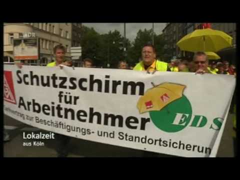 HP EDS Streik Köln Lokalzeit 04 06 2009