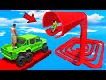SHINCHAN AND FRANKLIN TRIED THE IMPOSSIBLE LONGEST SPIRAL TUNNEL PARKOUR CHALLENGE GTA 5