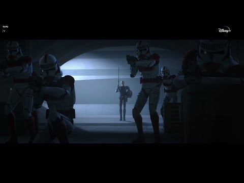 Bad Batch vs Crosshair and Shock Troopers (Full Scene) [1080p]