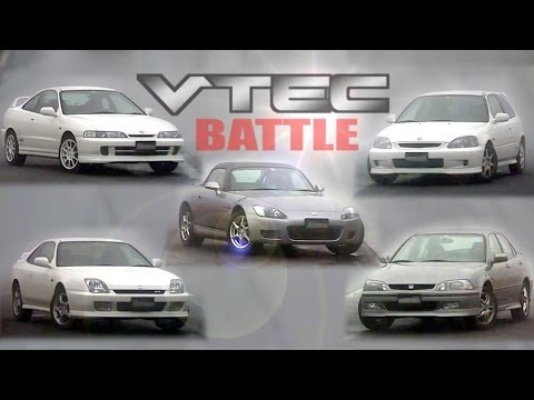 [ENG CC] Honda VTEC Battle - Integra R, Civic R, S2000, Prelude S, Torneo Ebisu 1999