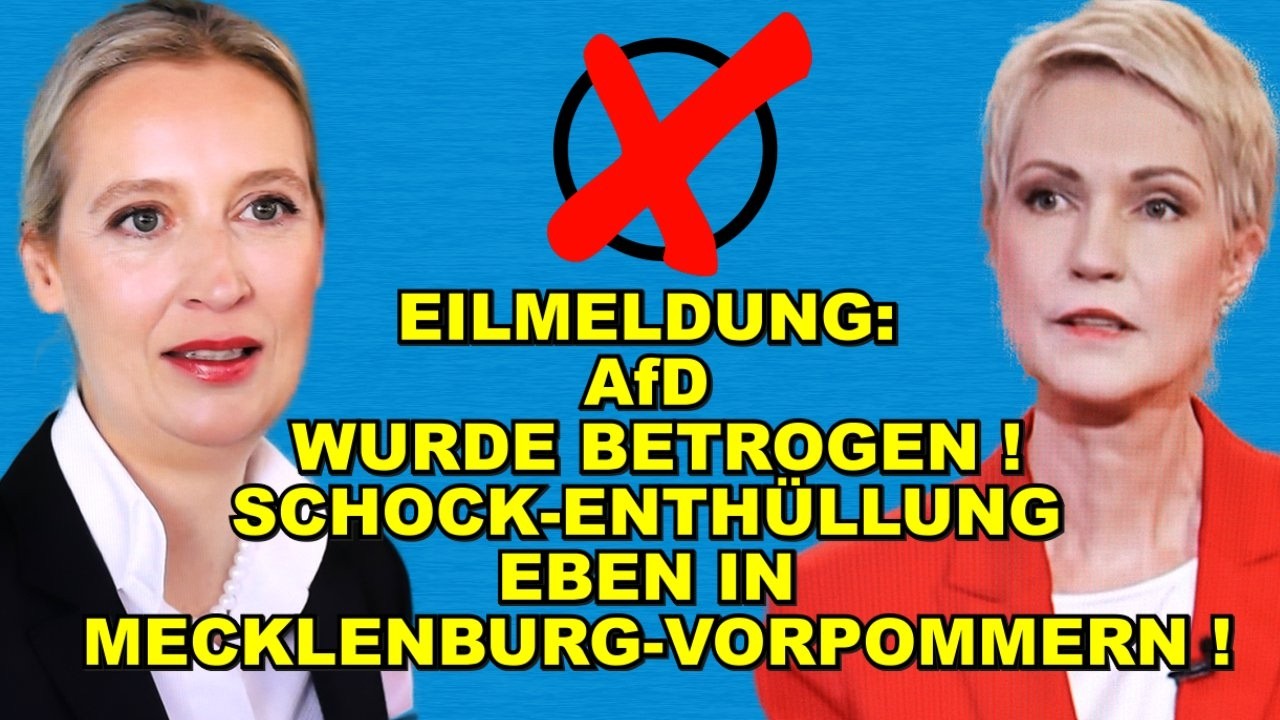 EIL: AfD WURDE EBEN BETROGEN!