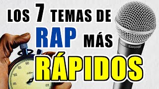 Los 7 temas de rap más rápidos en español