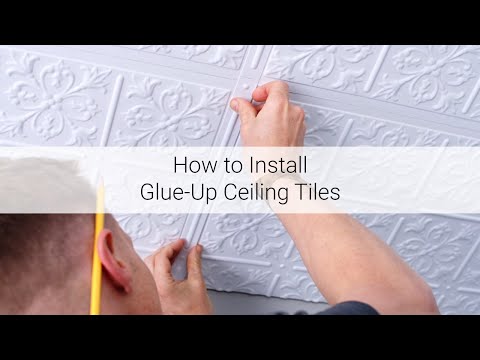 How to Install Glue-Up Ceiling Tiles